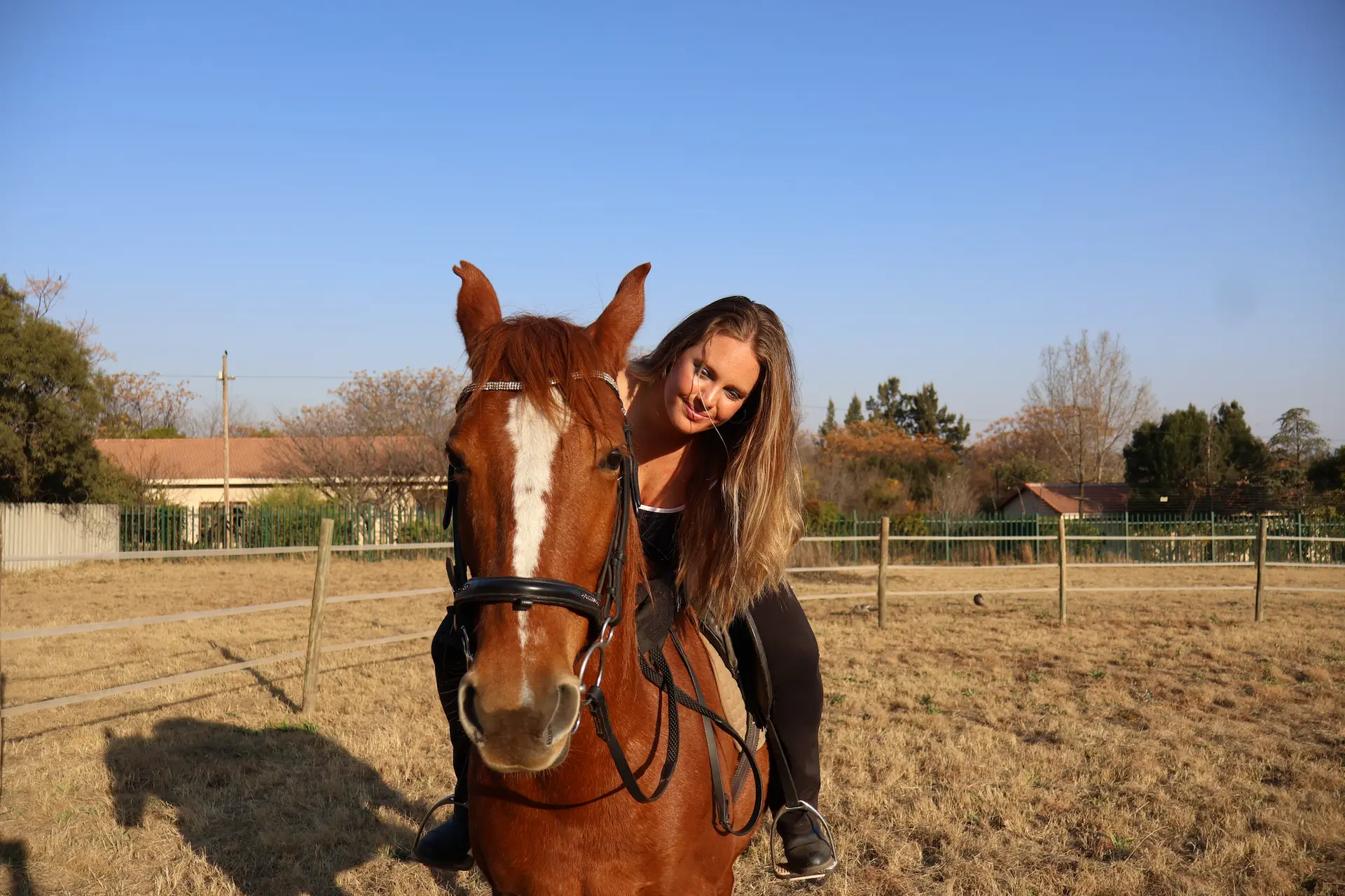First ride with rescue horse