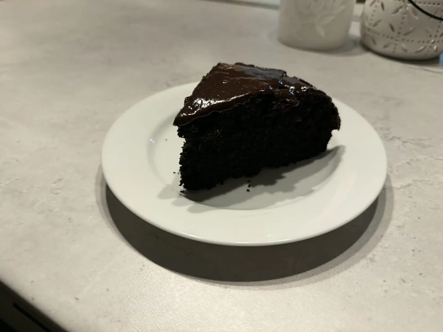 Homemade chocolate cake